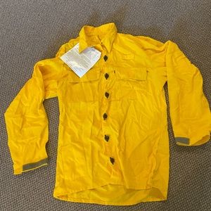 Nomex yellow shirt - size small - coaxsher wildland fire work shirt